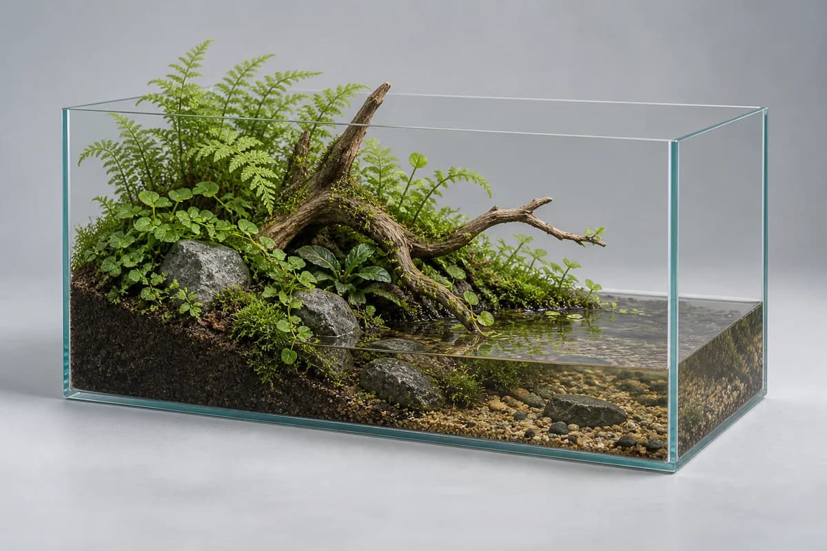 AI concept: Forest waterline